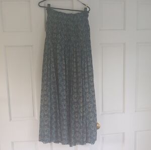 NATURAL LIFE Navy Floral Maxi Skirt